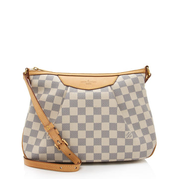 LV Damier Azur Siracusa PM Shoulder Bag