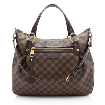 LV Damier Ebene Evora MM Shoulder Bag