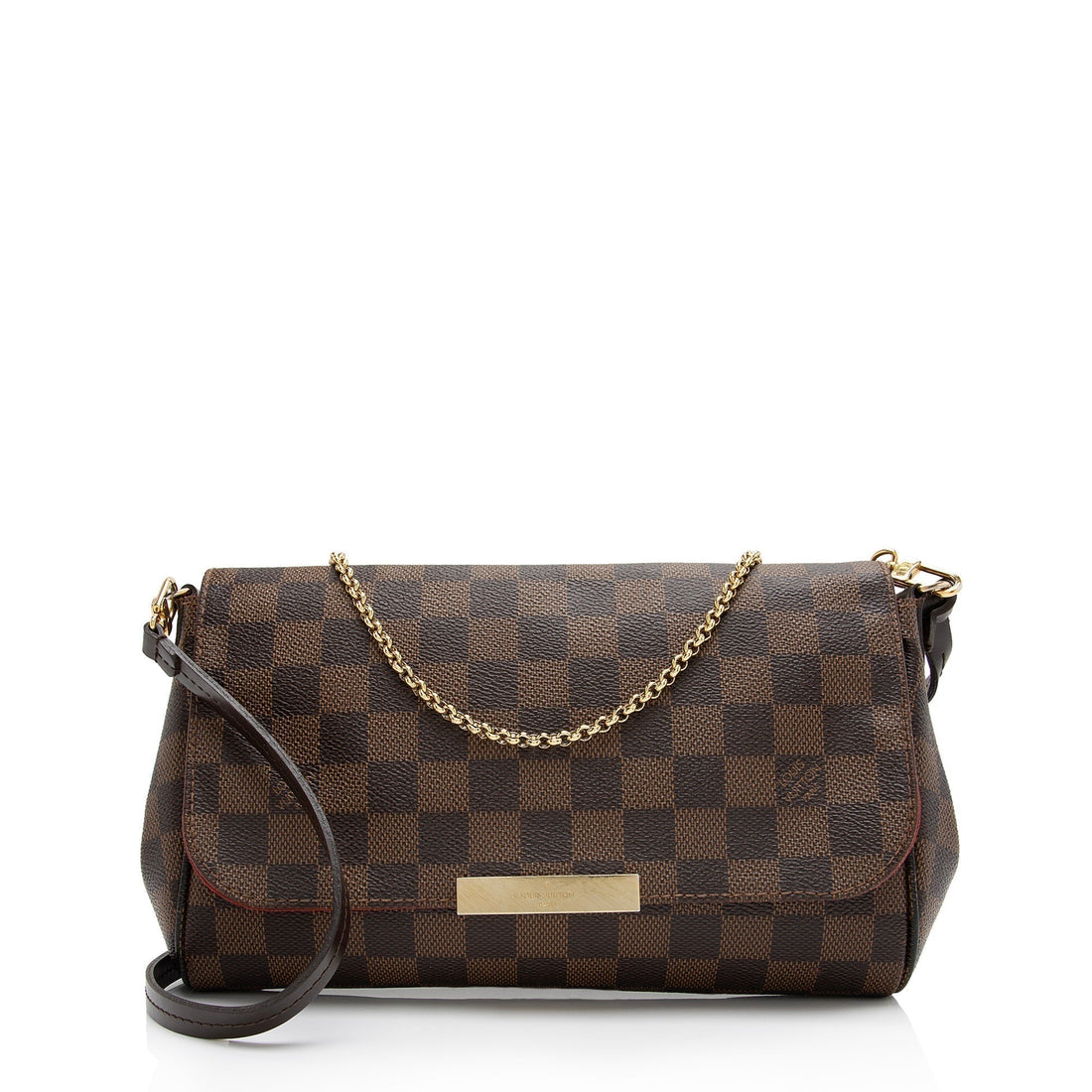Louis Vuitton Damier Ebene Favorite MM Shoulder Bag (SHF-uhjOFW)