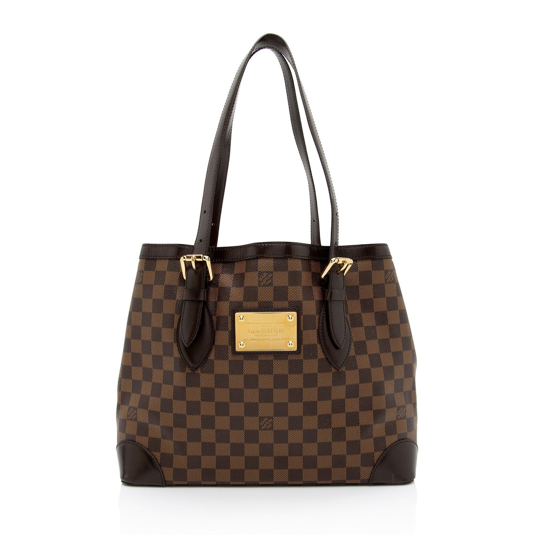 Louis Vuitton Damier Ebene Hampstead MM Tote (SHF-eXYE3n)