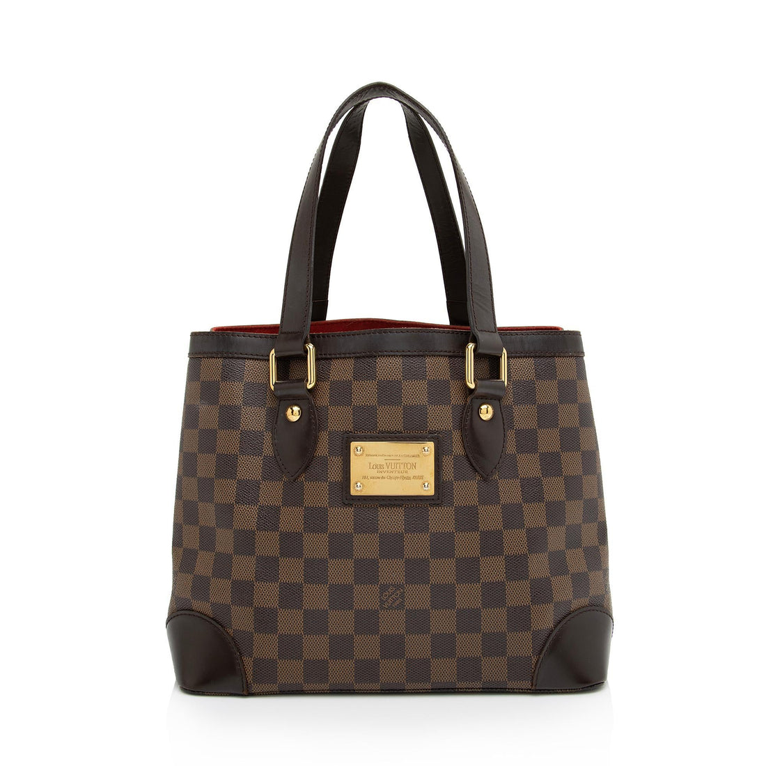 Louis Vuitton Damier Ebene Hampstead PM Tote (SHF-2yiiMs)