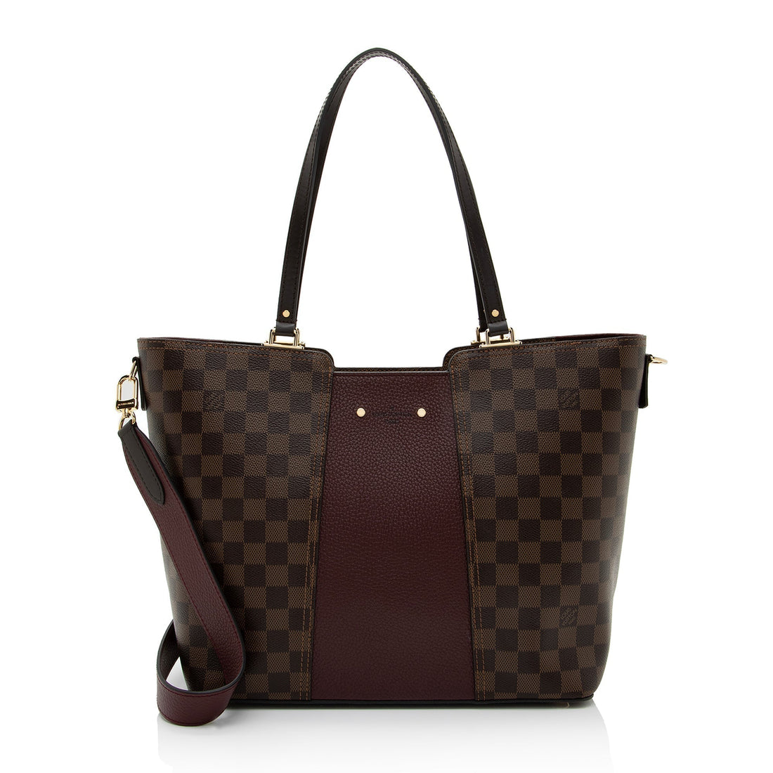 Louis Vuitton Damier Ebene Jersey Tote (SHF-1EyPjV)