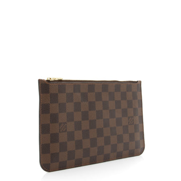 Louis Vuitton Damier Ebene Neverfull MM Pochette (SHF-23456)