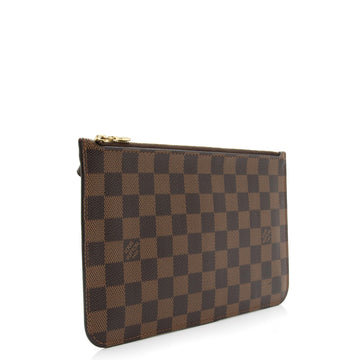 Louis Vuitton Damier Ebene Neverfull MM Pochette (SHF-23942)