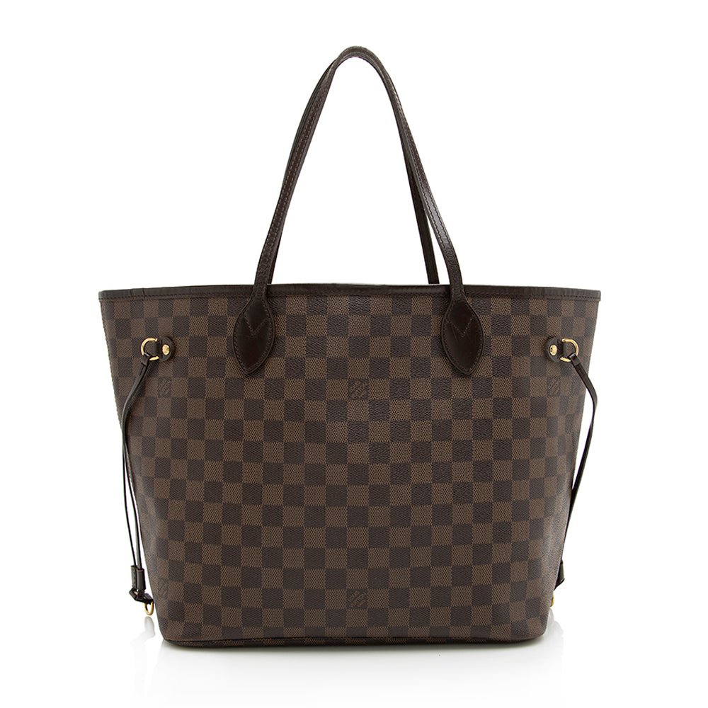 Louis Vuitton Damier Ebene Neverfull MM Tote (SHF-22922)