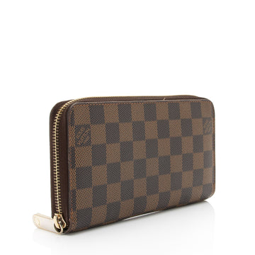Louis Vuitton Damier Ebene Porte Monnaie Zippy Wallet (SHF-0LVXGb)