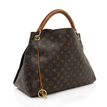Louis Vuitton Monogram Canvas Artsy MM Shoulder Bag (SHF-18405)