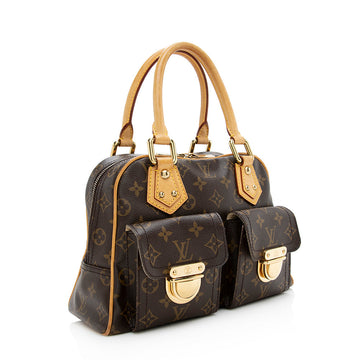 Louis Vuitton Monogram Canvas Manhattan PM Satchel (SHF-18708)
