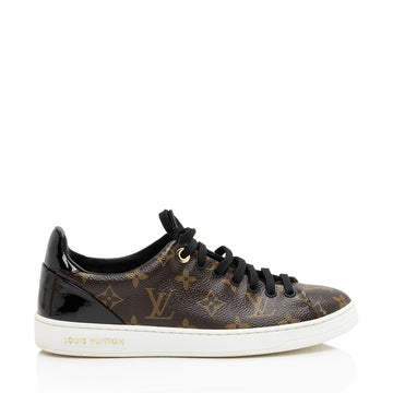 Louis Vuitton Monogram Canvas Patent Leather Front Row Sneakers - Size 8 / 38 (SHF-Q57Jez)
