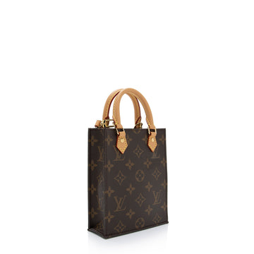 Louis Vuitton Monogram Canvas Petit Sac Plat Shoulder Bag (SHF-Vkwlcf)