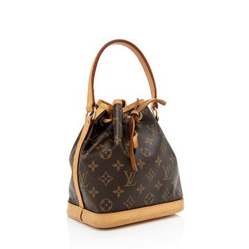 Louis Vuitton Monogram Canvas Petite Noe Shoulder Bag (SHF-18825)