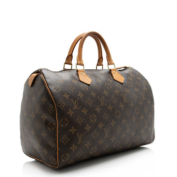 Louis Vuitton Monogram Canvas Speedy 35 Satchel (SHF-21589)