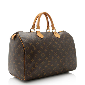 Louis Vuitton Monogram Canvas Speedy 35 Satchel (SHF-21621)