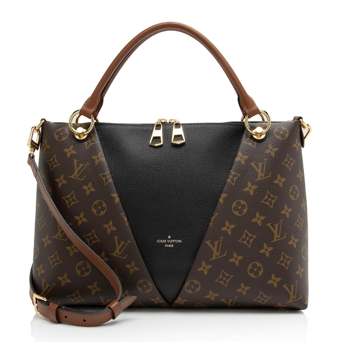 Louis Vuitton Monogram Canvas V Tote MM (SHF-xfJRm0)