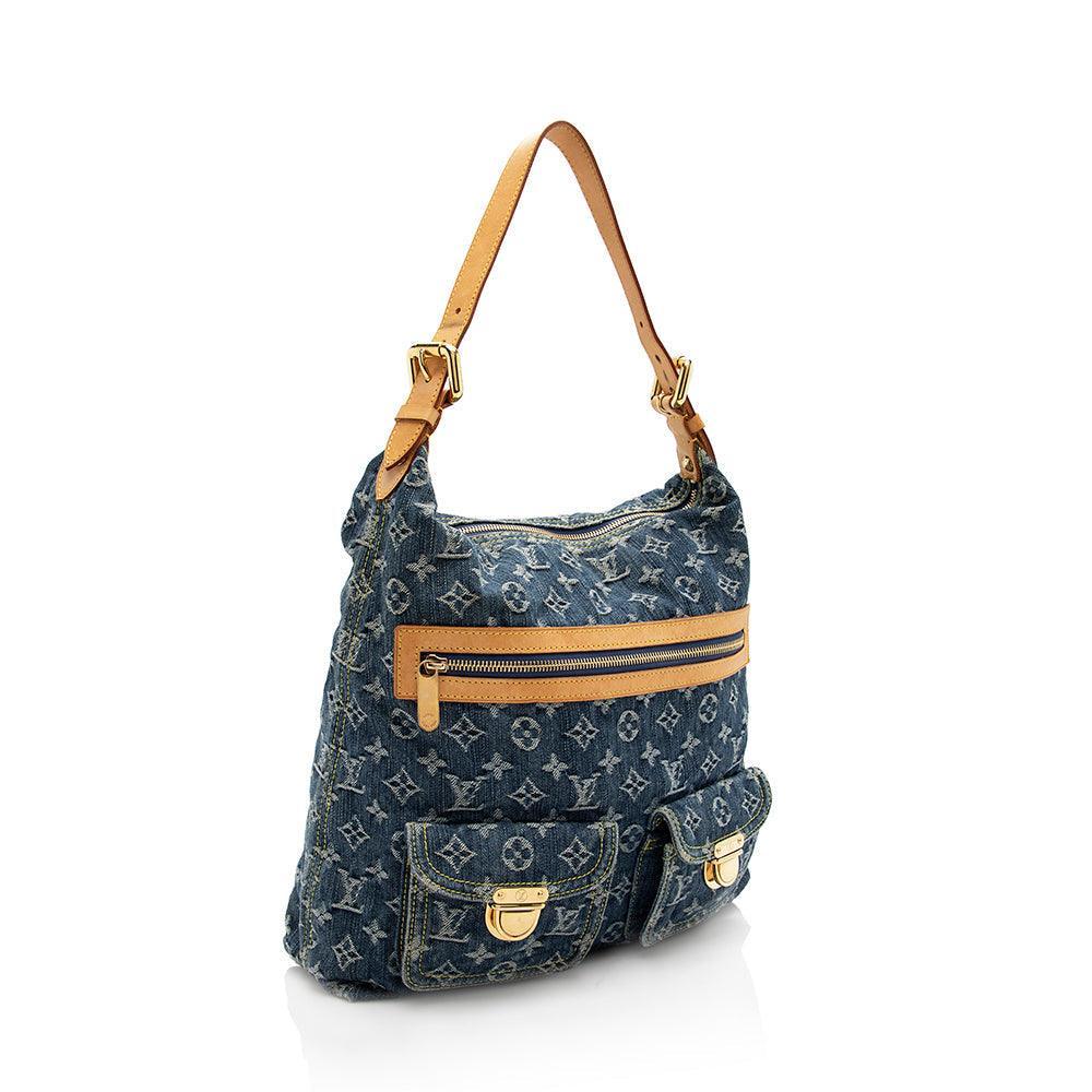 Louis Vuitton Monogram Denim Baggy GM Shoulder Bag