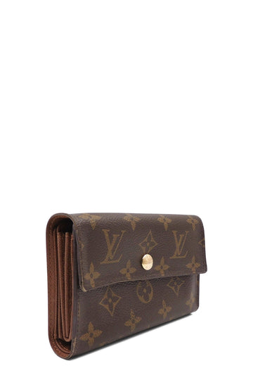 Monogram Travel Wallet Brown