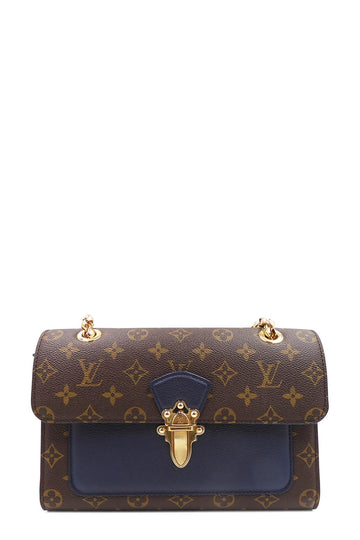 Monogram Victoire Chain Bag Brown Marine