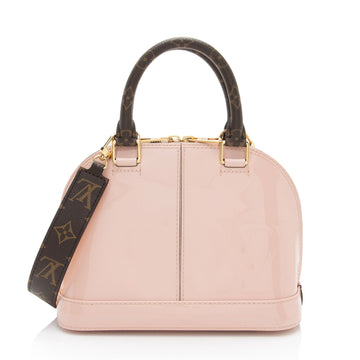 Louis Vuitton Patent Leather Alma BB Satchel (SHF-NVyByb)