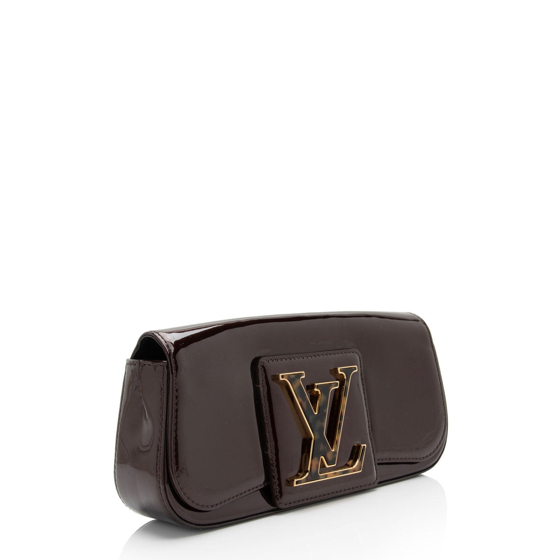 Louis Vuitton Patent Leather Sobe Clutch (SHF-7JtuWT)