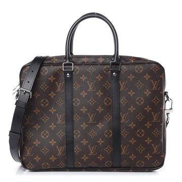 Louis Vuitton Monogram Macassar Porte-Documents Voyage PM