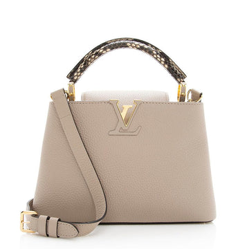 Louis Vuitton Taurillon Leather Python Capucines BB Bag