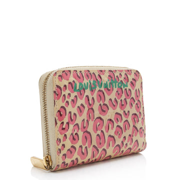 Louis Vuitton Limited Edition Stephen Sprouse Monogram Vernis Leopard Zippy Coin Purse
