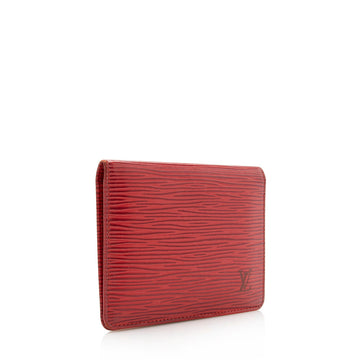 Louis Vuitton Vintage Epi Leather Two Card Holder Wallet (SHF-16759)