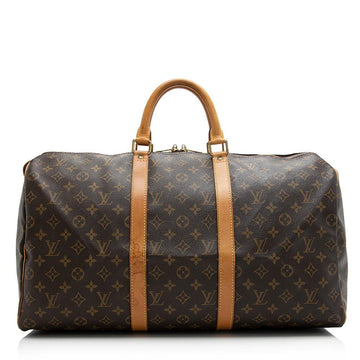 Louis Vuitton Vintage Monogram Canvas Keepall 50 Duffel Bag