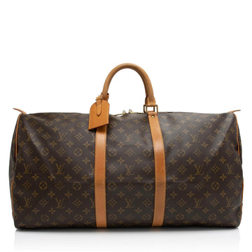 Louis Vuitton Vintage Monogram Canvas Keepall 55 Duffle Bag