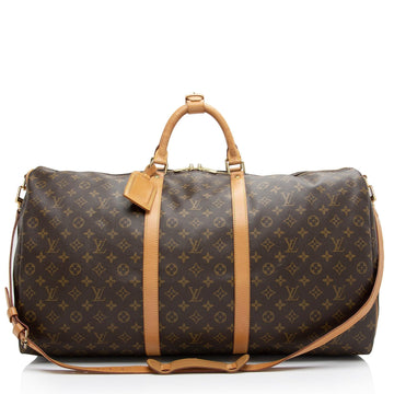 Louis Vuitton Vintage Monogram Canvas Keepall Bandouliere 60 Duffle Bag