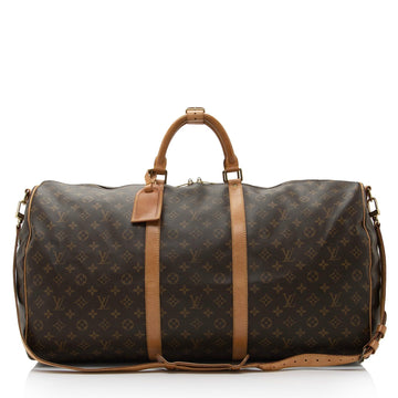 Louis Vuitton Vintage Monogram Canvas Keepall Bandouliere 60 Duffle Bag
