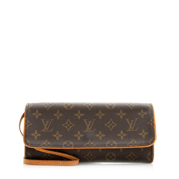 Louis Vuitton Vintage Monogram Canvas Pochette Twin GM Shoulder Bag (SHF-sPqK9d)