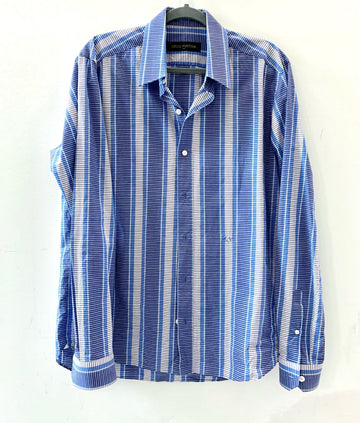 LOUIS VUITTON BUTTON DOWN STRIPED SHIRT