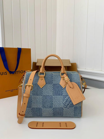 LV Damier Denim 3D Speedy Bandouliere