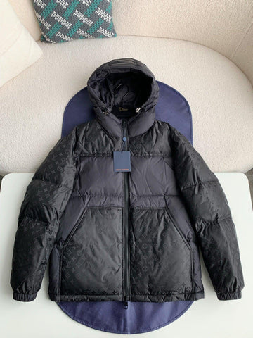 LV Monogram Black Puffer Jacket