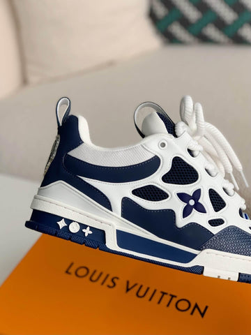 LV Skate Blue White Sneakers