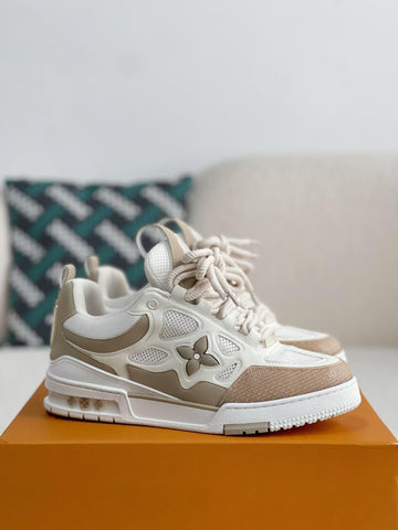 LV Skate Trainer Beige White Sneaker