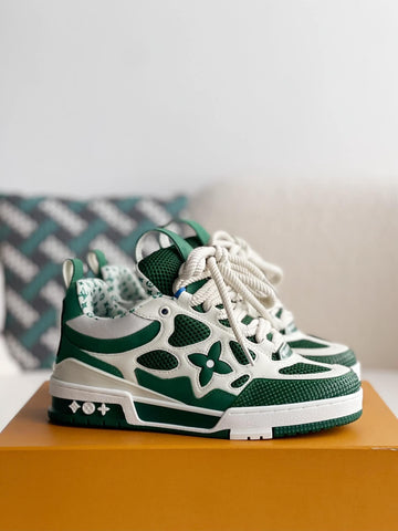 LV Skate White Green Sneaker