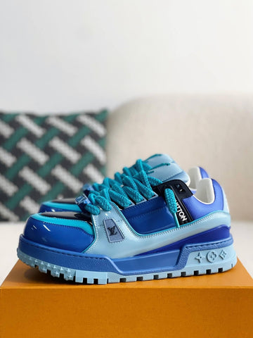 LV Trainer Blue Maxi Sneaker