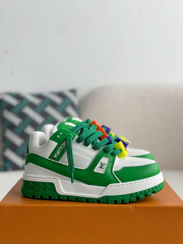 LV Trainer Green Maxi Sneaker