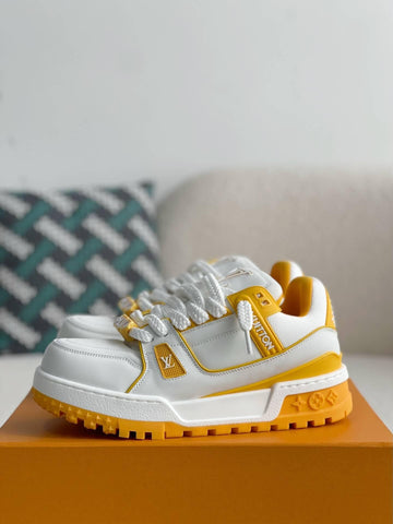 LV Trainer White Yellow Maxi Sneaker