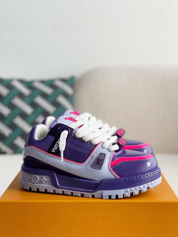 LV Trainer Purple Pink Maxi Sneakers