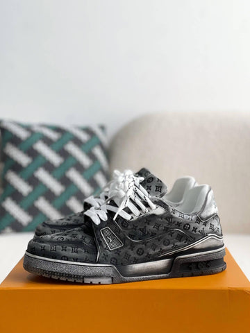 LV Trainer #54 Faded Black Sneaker