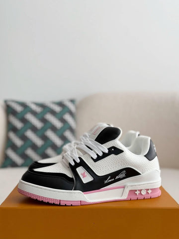 LV Trainer #54 Low Pink Sneaker