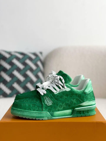 LV Trainer #54 Faded Green Sneaker