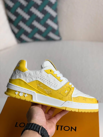 LV Monogram Yellow White Trainer Sneaker
