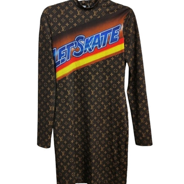 LOUIS VUITTON LET'S SKATE LONG-SLEEVED DRESS