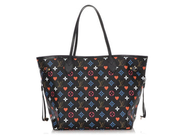 Game On Black Multicolor Monogram Neverfull MM