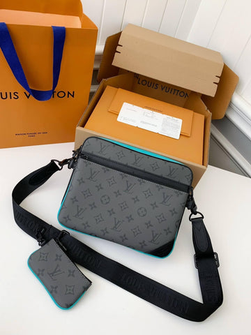LV Trio Messenger "Turquoise Trim"