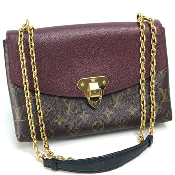 LOUIS VUITTON Shoulder Bag M43715 Monogram canvas, leather Brown Monogram Sun Praseed Women Used